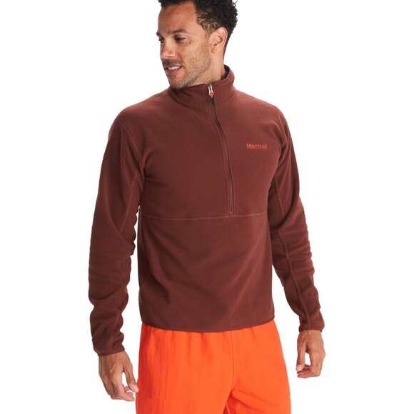 Men's Rocklin 1/2 Zip Jacket - Classic Warm Lightweight 100-Weight Fleece Laye